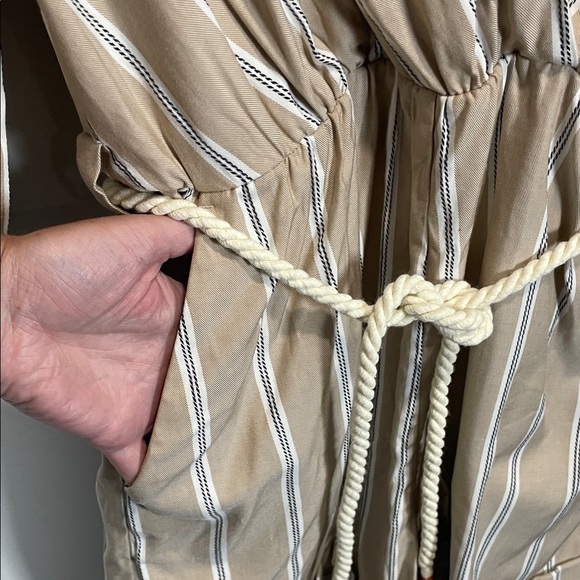 Scotch & Soda Beige and White Striped Romper - Picture 7 of 16